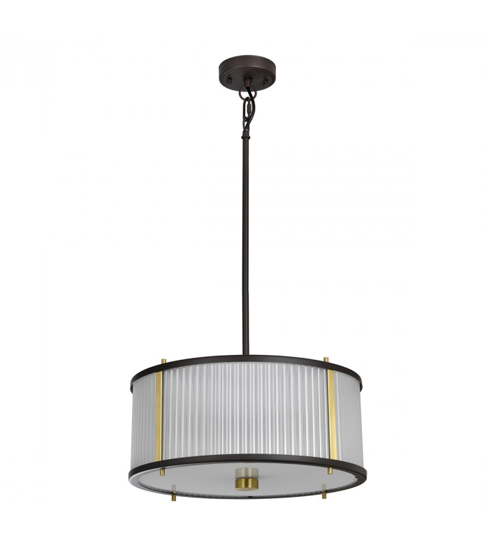Corona Cylindrical 3 Light Pendant Museum Bronze-2
