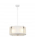 Corona Cylindrical 3 Light Pendant White Polished Nickel-1