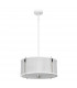 Corona Cylindrical 3 Light Pendant White Polished Nickel-2