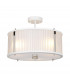 Corona Cylindrical 3 Light Pendant White Polished Nickel-4