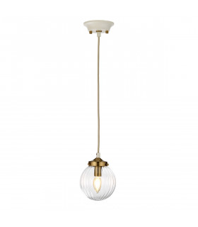Cosmos Retro 1 Light Pendant Globe Glass Shades-1
