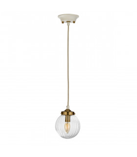 Cosmos Retro 1 Light Pendant Globe Glass Shades-2