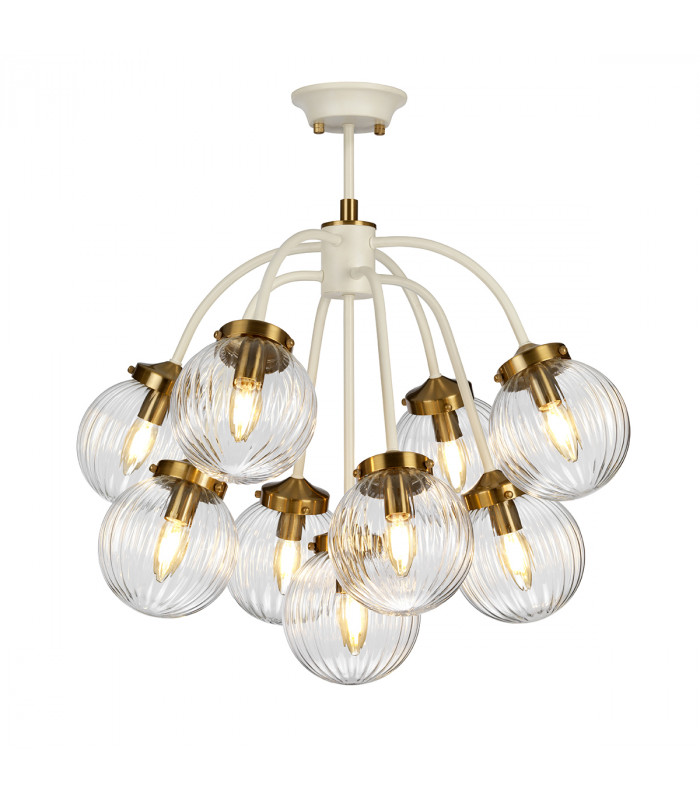 Cosmos 9 Light Pendant Globe Glass Shades-3