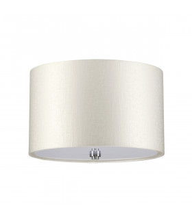 Fletcher 14" Flush Ceiling Light with Polished Chrome Finial-2