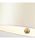 Fletcher 18" Flush Ceiling Light with Aged Brass Finial-2