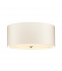 Fletcher 22" Flush Ceiling Light with Aged Brass Finial-1