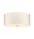 Fletcher 22" Flush Ceiling Light with Polished Chrome Finial-1