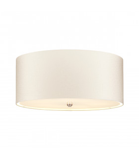 Fletcher 22" Flush Ceiling Light with Polished Chrome Finial-1
