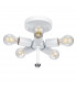Fletcher 22" Flush Ceiling Light with Polished Chrome Finial-3