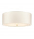Fletcher 26" Flush Ceiling Light with Aged Brass Finial-1
