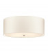 Fletcher 26" Flush Ceiling Light with Polished Chrome Finial-1