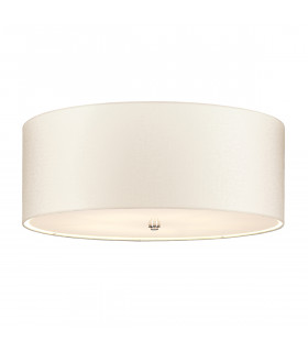 Fletcher 26" Flush Ceiling Light with Polished Chrome Finial-1