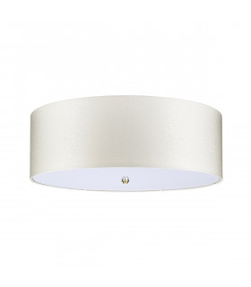 Fletcher 30" Flush Ceiling Light with Aged Brass Finial-2