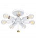 Fletcher 30" Flush Ceiling Light with Aged Brass Finial-4