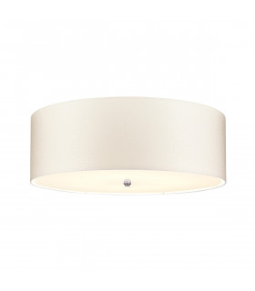 Fletcher 30" Flush Ceiling Light with Polished Chrome Finial-1