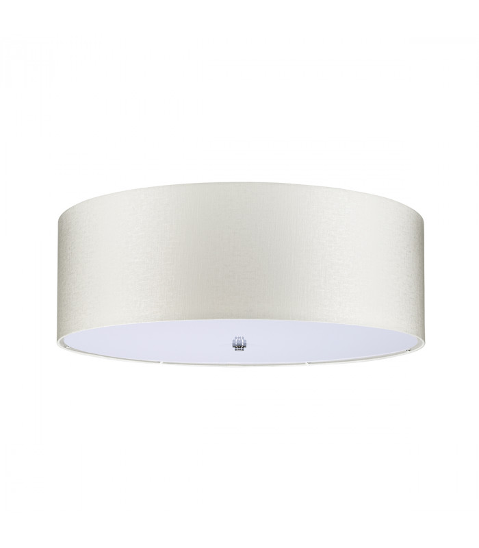 Fletcher 30" Flush Ceiling Light with Polished Chrome Finial-2