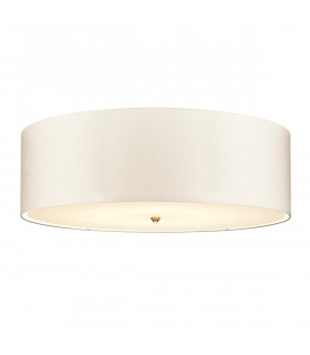 Fletcher 34" Flush Ceiling Light with Aged Brass Finial-1