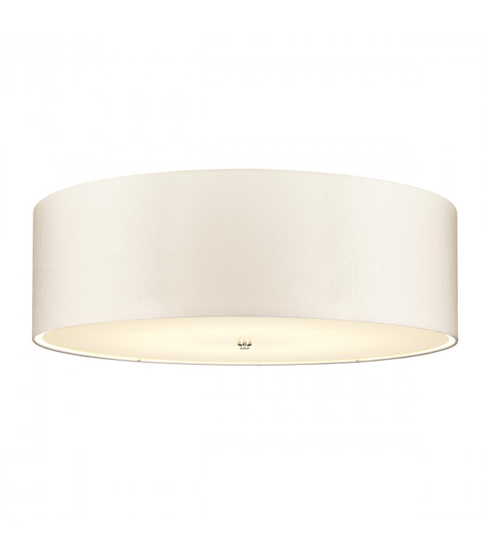 Fletcher 34" Flush Ceiling Light with Polished Chrome Finial-1