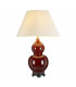 Harbin Gourd Ceramic Oriental Table Lamp With Tall Empire Oxblood-1