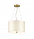 Pearce 14" Cylindrical Pendant with Aged Brass Ceiling Pan-1