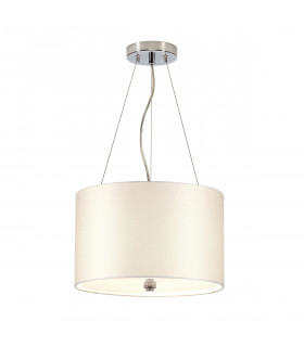 Pearce 14" Cylindrical Pendant with Polished Chrome Ceiling Pan-1