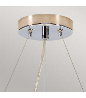 Pearce 14" Cylindrical Pendant with Polished Chrome Ceiling Pan-2