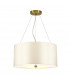 Pearce 18" Cylindrical Pendant with Aged Brass Ceiling Pan-1
