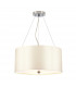 Pearce 18" Cylindrical Pendant with Polished Chrome Ceiling Pan-1
