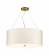 Pearce 22" Cylindrical Pendant with Aged Brass Ceiling Pan-1
