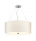 Pearce 22" Cylindrical Pendant with Polished Chrome Ceiling Pan-1
