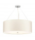 Pearce 26" Cylindrical Pendant with Polished Chrome Ceiling Pan-1