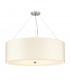 Pearce 30" Cylindrical Pendant with Polished Chrome Ceiling Pan-1