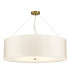 Pearce 34" Cylindrical Pendant with Aged Brass Ceiling Pan-1