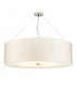 Pearce 34" Cylindrical Pendant with Polished Chrome Ceiling Pan-1