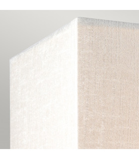 Riley Large Square Wall Light with Polished Chrome Ivory Faux Silk Shade-3