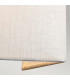 Riley Small Square Wall Light with Polished Chrome Ivory Faux Silk Shade-3