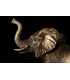 Sabi Bronzed Patina Table Lamp Elephant Statuette Base Only-2