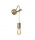 Douille 1 Light Indoor Wall Light Antique Brass E27-1