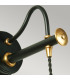 Douille 1 Light Indoor Wall Light Black Polished Brass E27-2