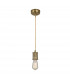 Douille 1 Light Ceiling Pendant Antique Brass E27-1