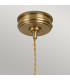 Douille 1 Light Ceiling Pendant Antique Brass E27-2