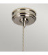 Douille 1 Light Ceiling Pendant Polished Nickel E27-2