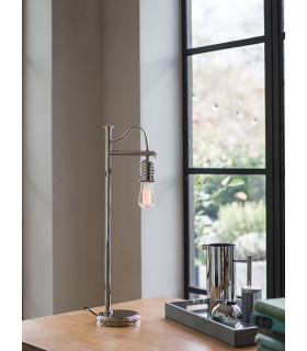 Douille 1 Light Table Lamp Polished Nickel E27-2