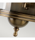 Downing Street 1 Light Outdoor Wall Lantern Light Solid Brass IP44 E27-4