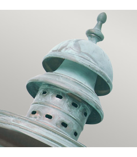 Downing Street 1 Light Outdoor Wall Lantern Light Verdigris IP44 E27-2