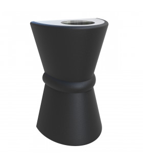 Coastal Collection 2 Light Outdoor Up / Down Wall Light Black IP44 E27-1