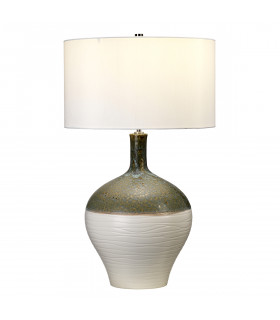 Eden Park 1 Light Table Lamp Gold Green E27-1