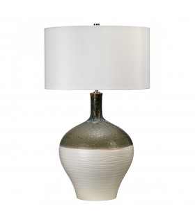 Eden Park 1 Light Table Lamp Gold Green E27-2
