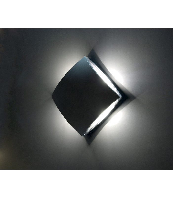 Elva LED 1 Light Indoor Wall Light Graphite IP54-2