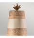 Birdland 1 Light Table Lamp Black Gold Cream E27-2
